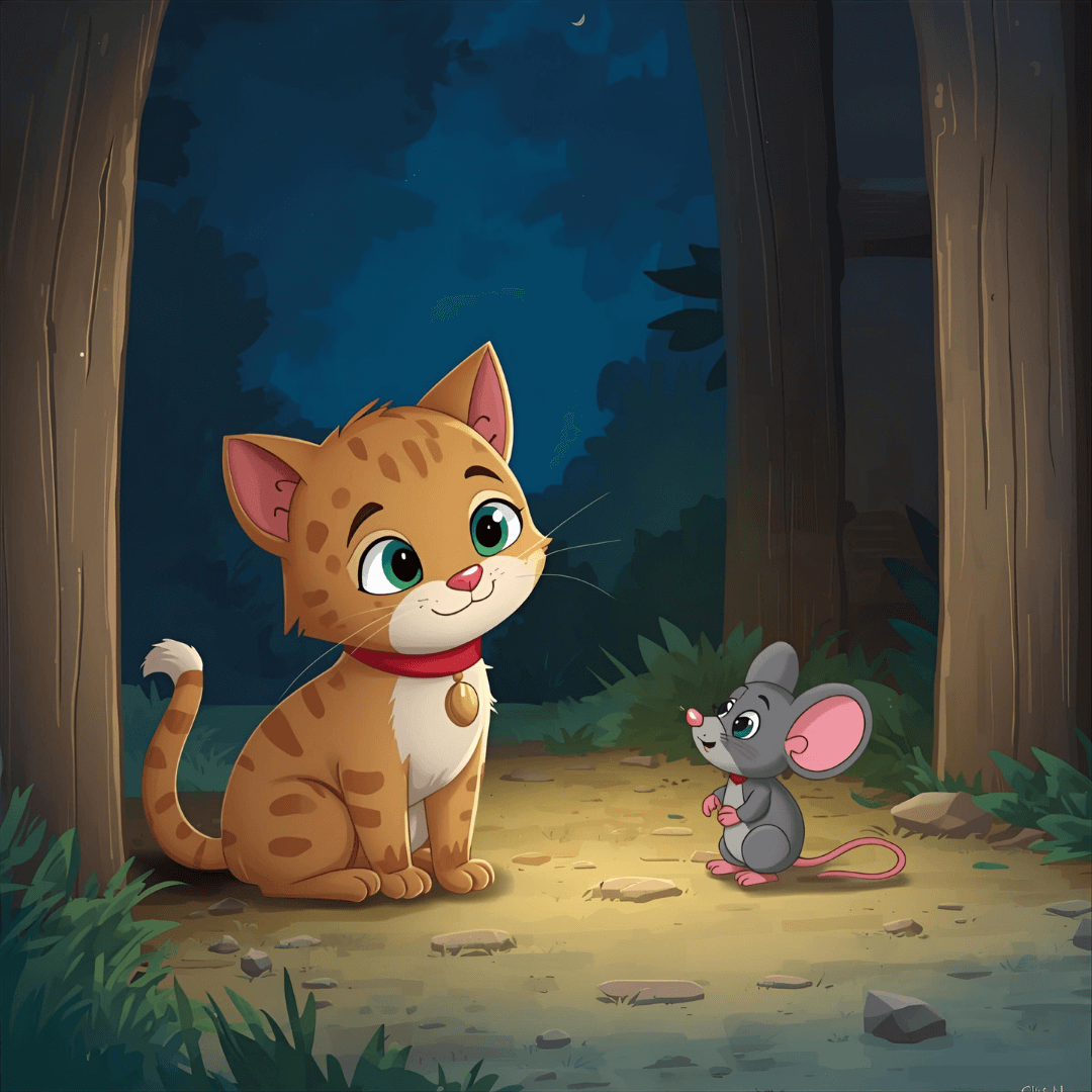 Gute Nacht Geschichte Maus und Katze