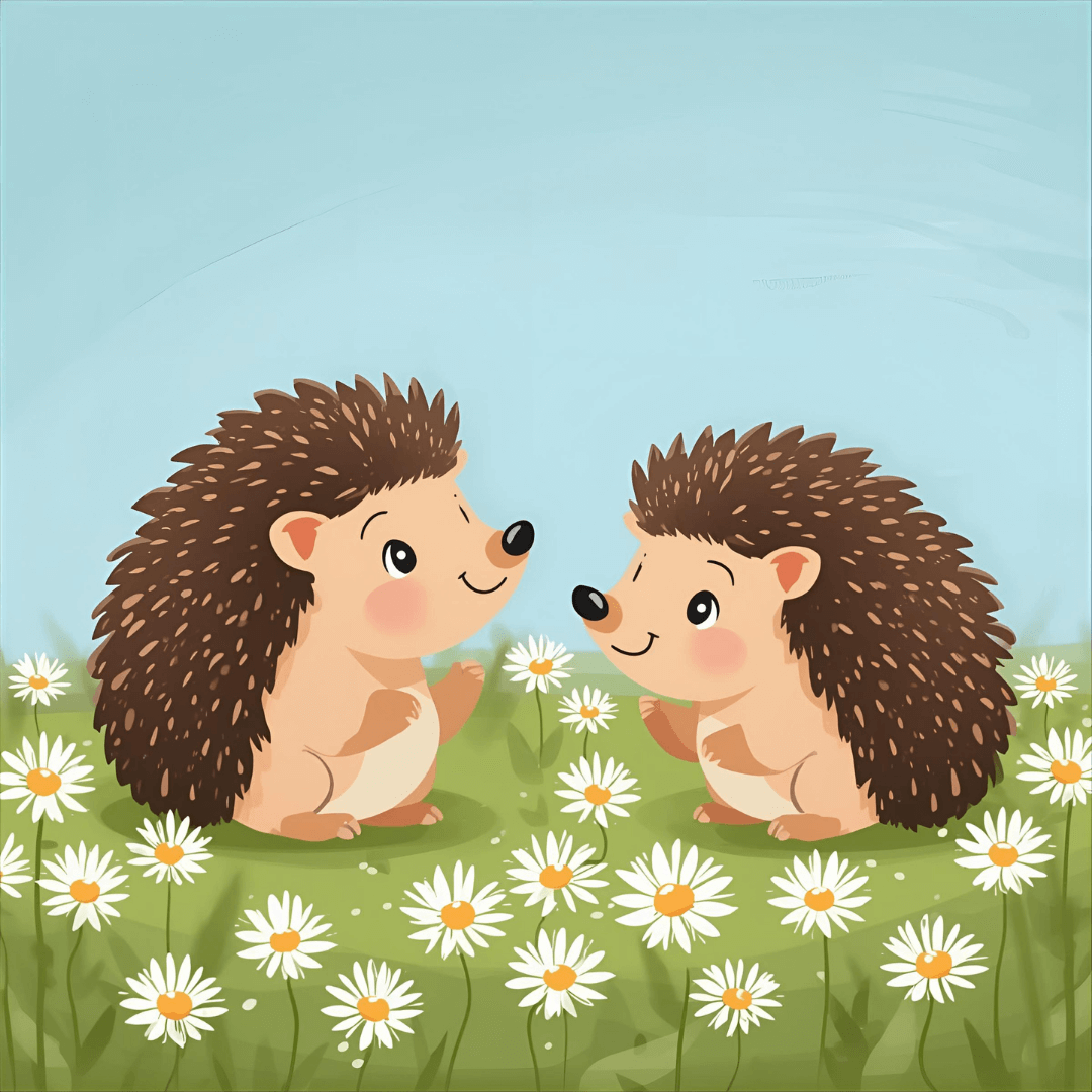 Kindergeschichte Zwei Igel und Gänseblümchen