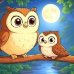 Gute Nacht Geschichte für Kinder Eulen