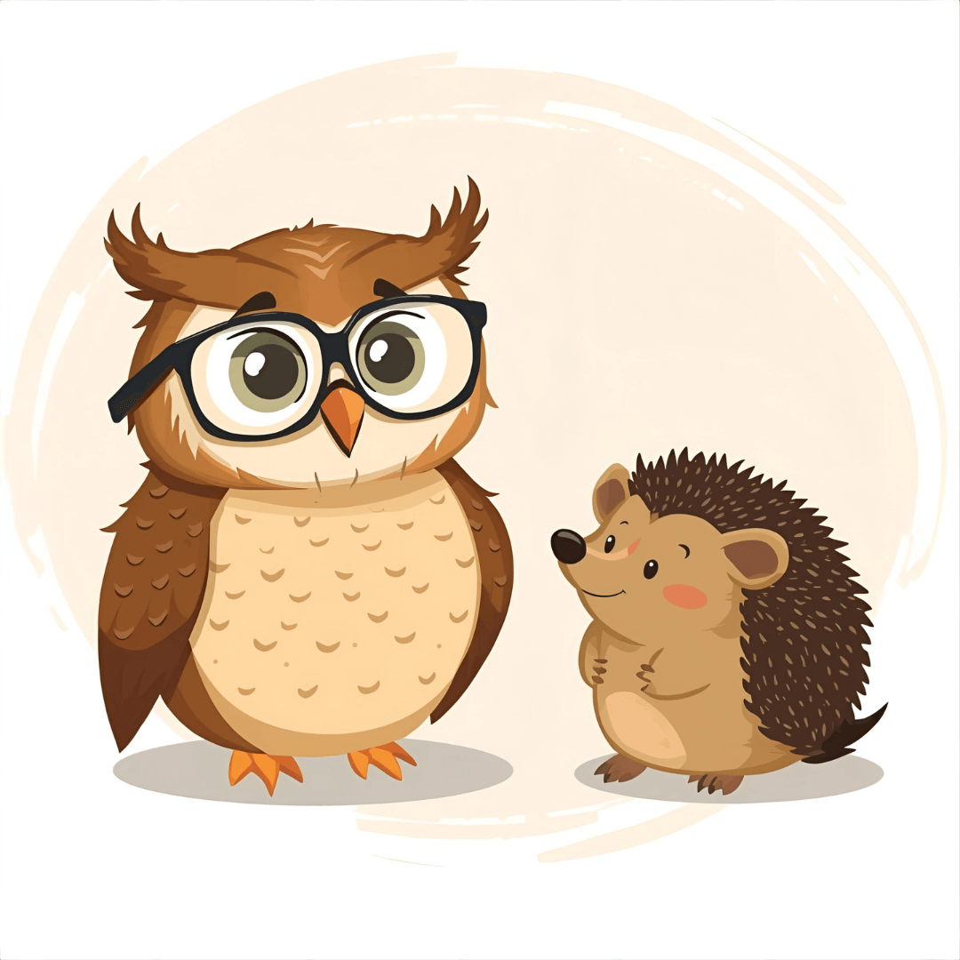 Kindergeschichte Schule Igel und Eule