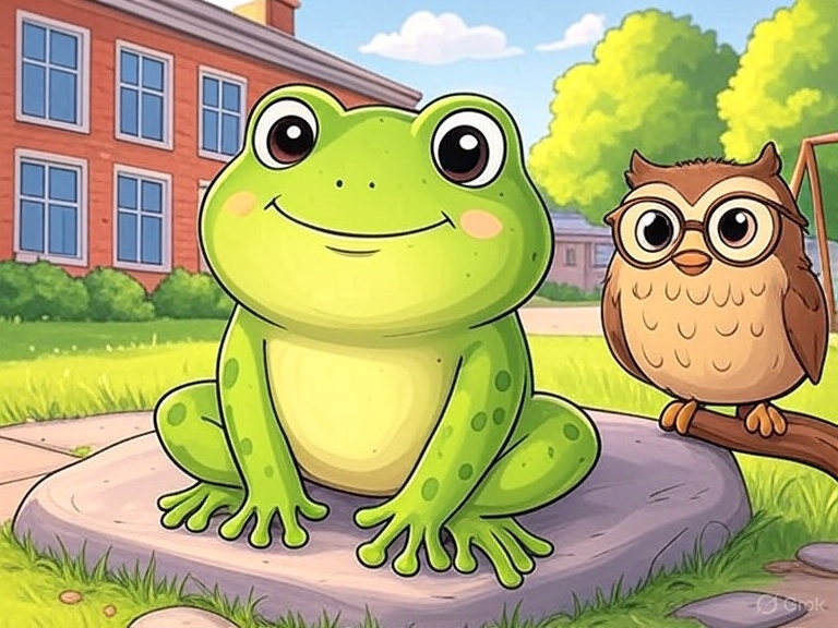 Kindergeschichte Frosch und Eule
