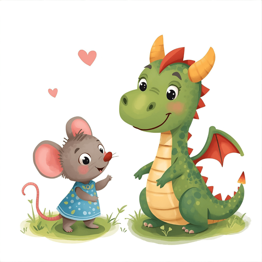 Kindergeschichte Maus und Drache