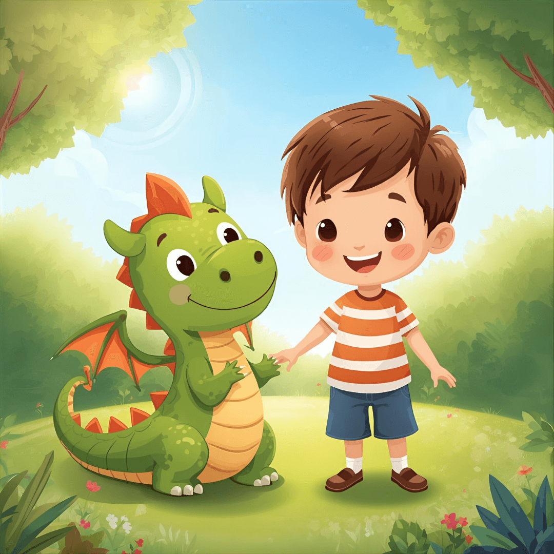Kindergeschichte Junge und Drache