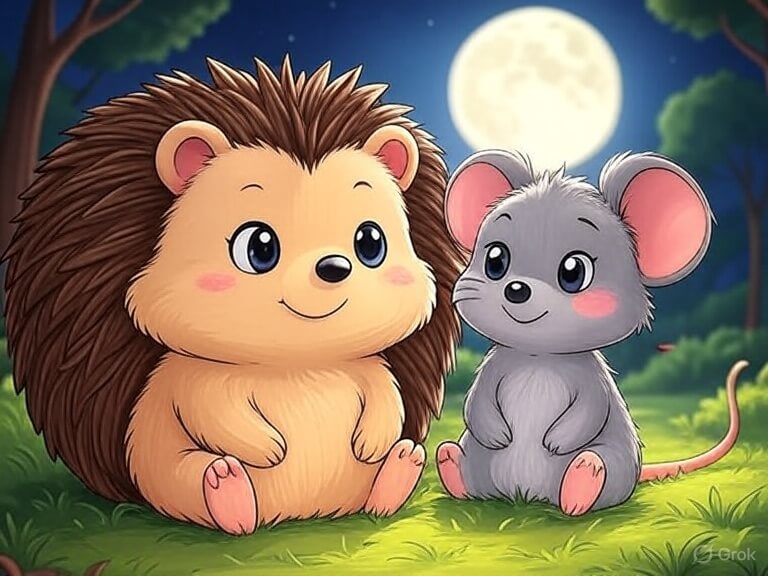 Gute Nacht Geschichte Igel und Maus