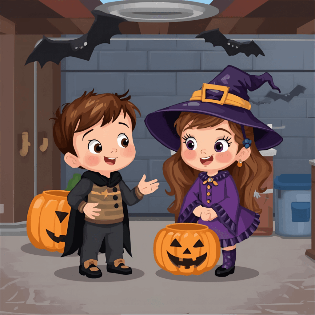 Gruselgeschichte Halloween Geschwister im Keller