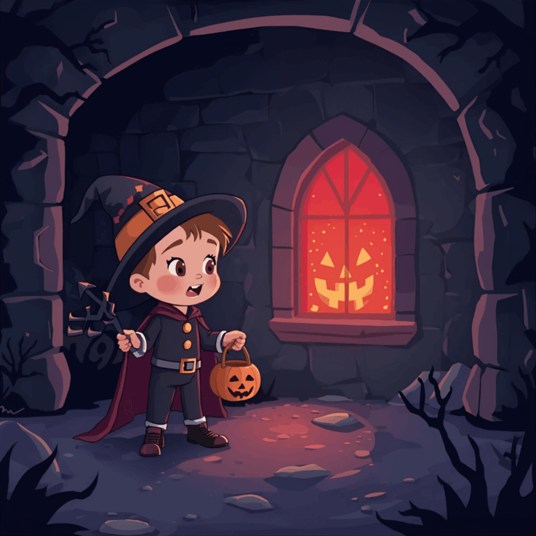 Gruselgeschichte Halloween Junge und Fenster