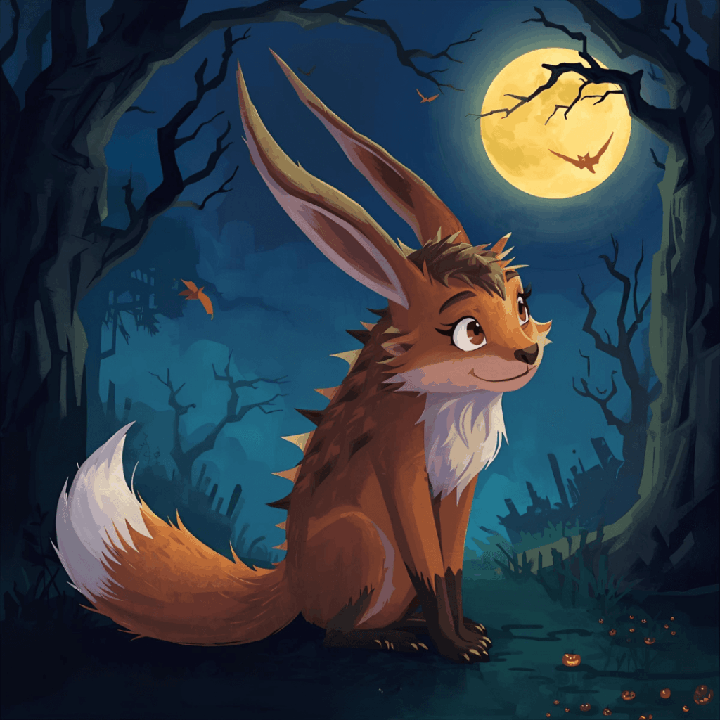 Halloween Geschichte für Kinder Ein Fabelwesen