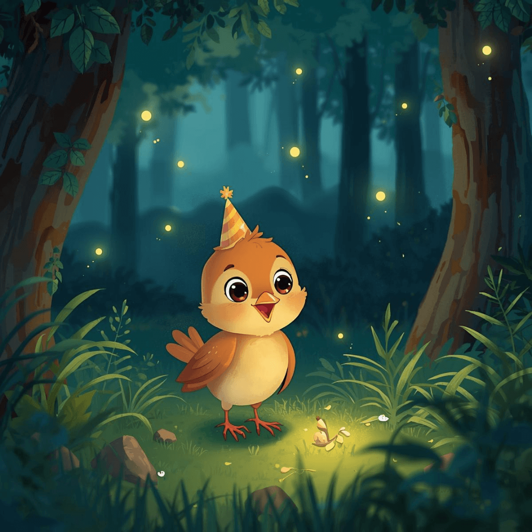 Freundegeschichte für Kinder Vögelchen hat Geburtstag