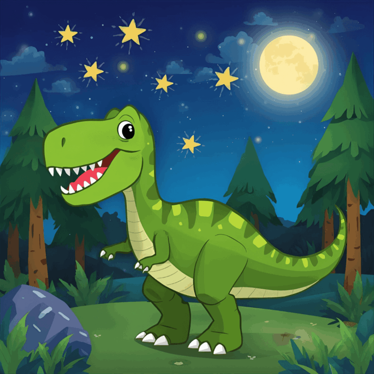 Gute Nacht Geschichte Dino