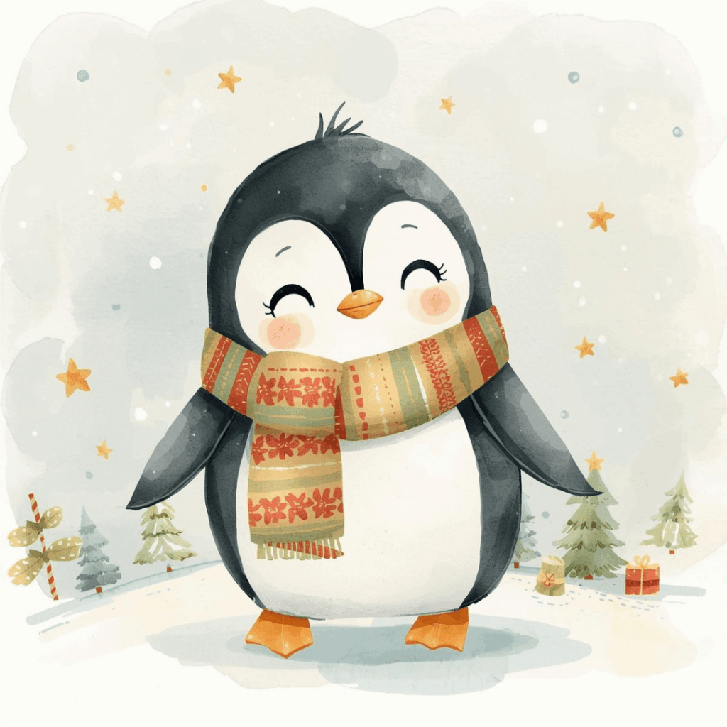 Weihnachtsgeschichte für Kinder Pinguin