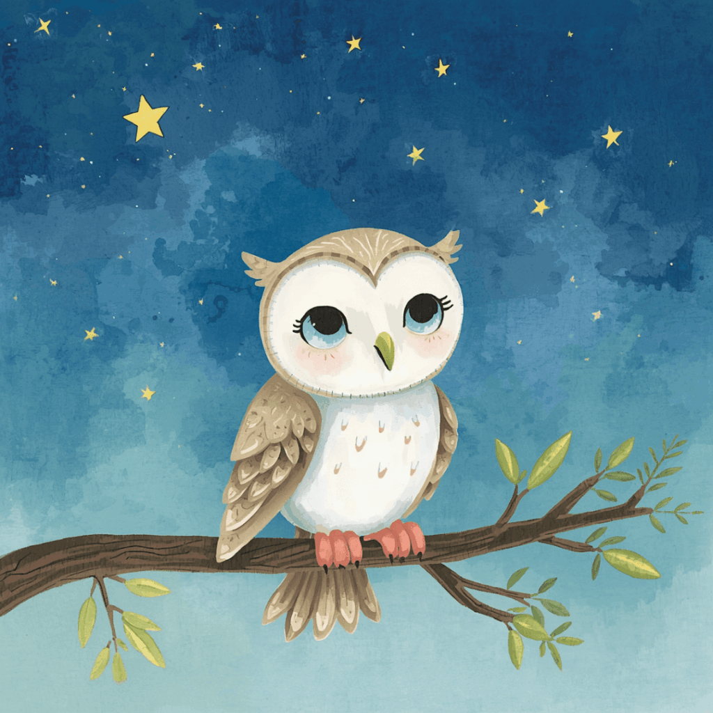 Gute Nacht Geschichte für Kinder Eule
