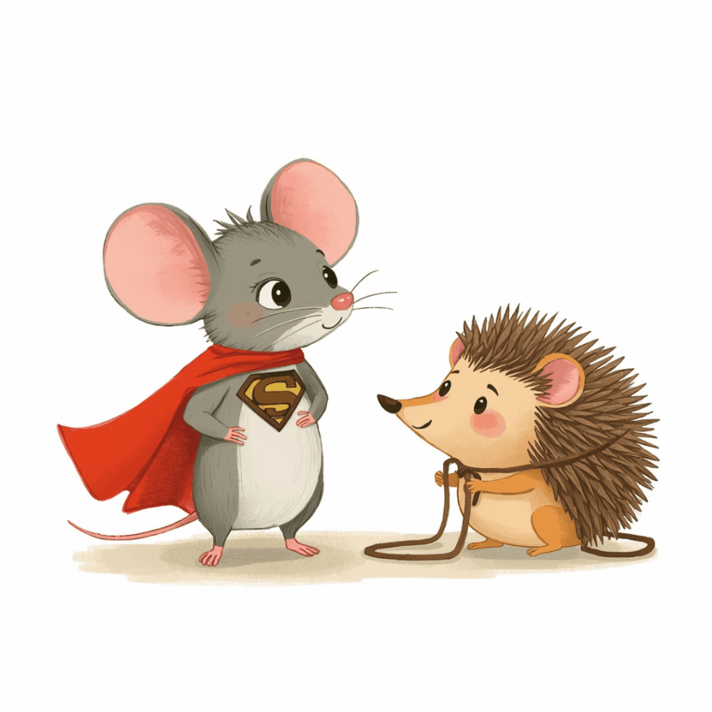 Kindergeschichte mit Tieren Maus und Igel