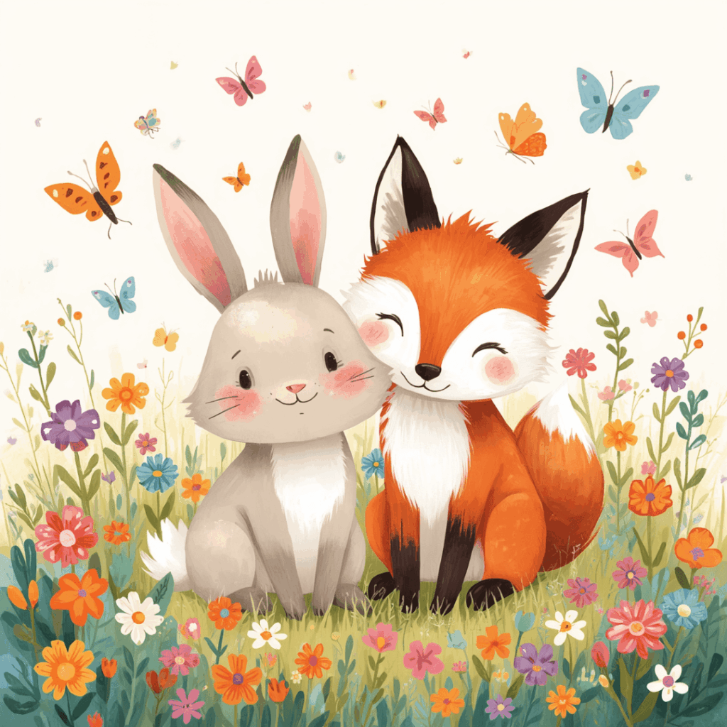 Freundegeschichte Hase und Fuchs 2