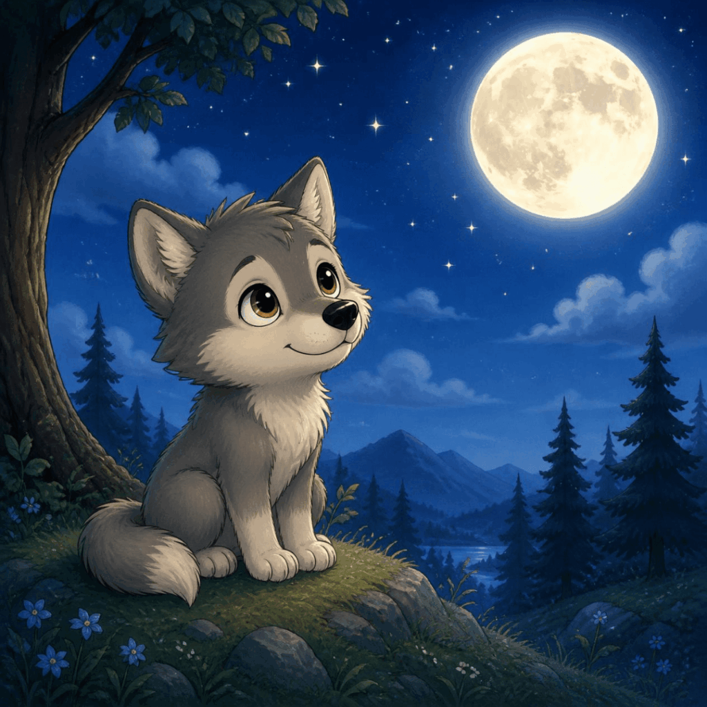 Freundegeschichte für Kinder Wolf