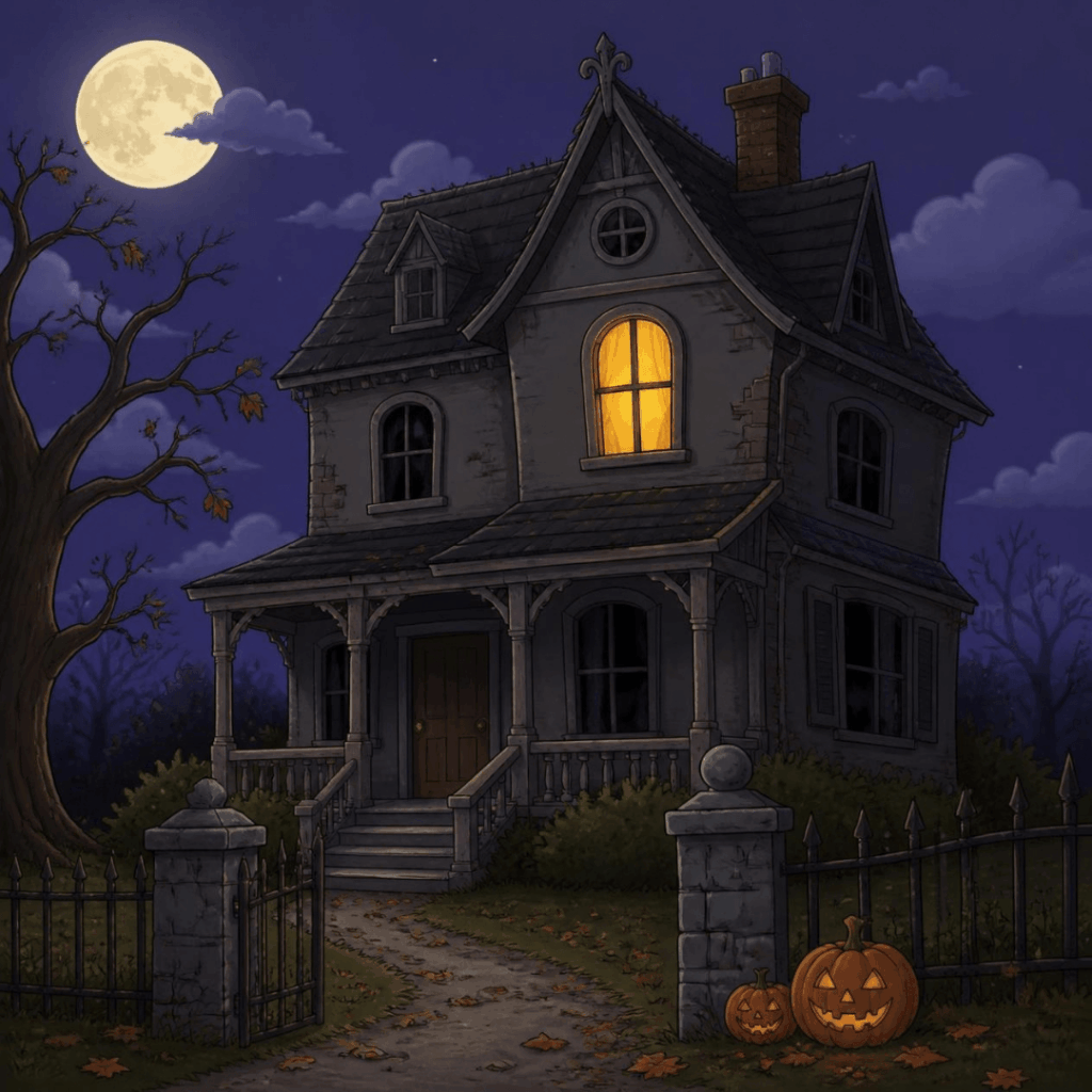 Halloweengeschichte Kinder verlassenes Haus